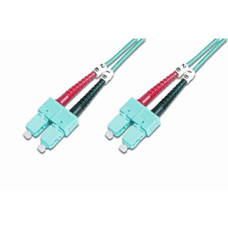 Digitus FO patch cord, duplex, SC to SC MM OM3 50/125 µ, 1 m