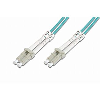 Digitus Fiber Optic Multimode Patch Cord 15 m grey, OM 3, LC / LC