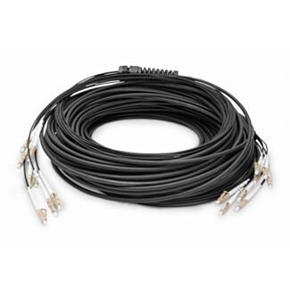 Digitus Breakout cable 8 Fibers, OM4, LC/UPC-LC/UPC universal, color black, 100 m