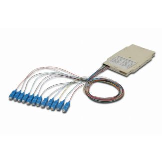 Digitus Splice cassette with 12 pigtails; pre-assembled