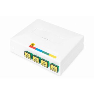 Digitus FTTH enclosure with 4 x SC SX couplers