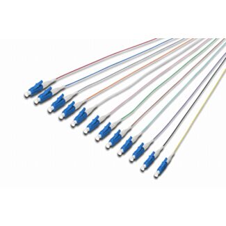 Digitus colored pigtails, LC OS2 09/125 μ, Simplex