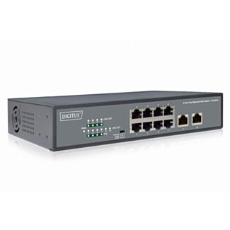 Digitus DN-95323-1 switch di rete Non gestito Fast Ethernet (10/100) Supporto Power over Ethernet (PoE) Grigio