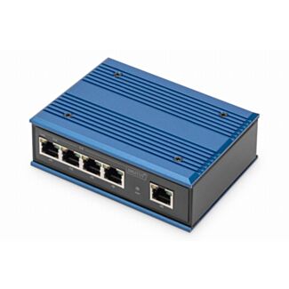 Digitus 4 Port Gigabit Network PoE Switch, Industrial, Unmanaged, 1 RJ45 Uplink