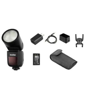 Godox V1 C Flash per videocamera Nero