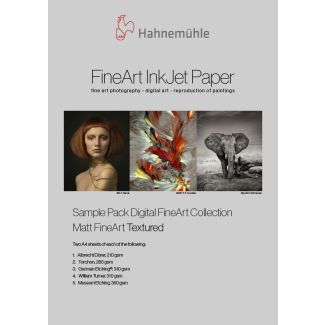 Hahnemühle Sample Pack Matt FineArt Textured Art paper 10 sheets