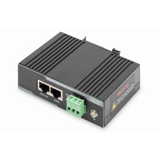 Digitus Industrial Gigabit Ethernet PoE+ Injector, 802.3 af/at, 60 W