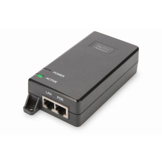 Digitus Gigabit Ethernet PoE+ injector, 802.3at, 30 W