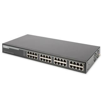 Digitus Iniettore PoE+ Ethernet 10G a 16 porte, 802.3at, 250 W