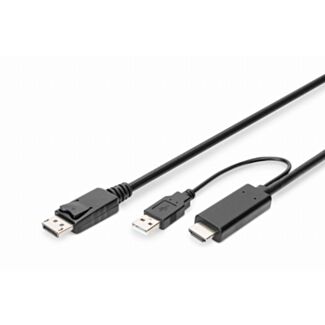 Digitus Cavo adattatore HDMI 4K - Da HDMI a DisplayPort