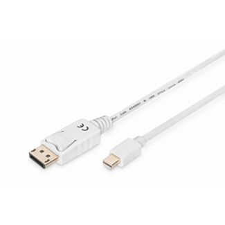 Digitus Cavo di collegamento DisplayPort, tipo mini DP - DP M/M, 3,0 m, con blocco, Full HD
