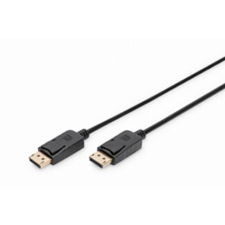 Digitus Cavo di collegamento DisplayPort, tipo DP M/M, 2,0 m, con blocco, Full HD, DP 1.1a conforme