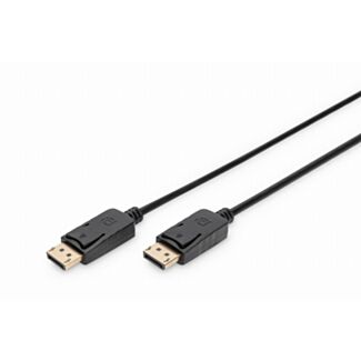 Digitus Cavo di collegamento DisplayPort, tipo DP M/M, 3,0 m, con blocco, Full HD, DP 1.1a conforme