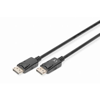 Digitus Cavo di collegamento DisplayPort, tipo DP M/M, 2,0 m, con blocco, UHD 4K, DB-340100-020-S