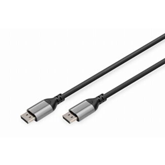 Digitus Cavo di collegamento DisplayPort, tipo DP M/M, 1,0 m, scocca in alluminio, UHD 8K, DP 1.4