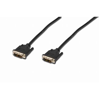 Digitus DVI connection cable, DVI(18+1) M/M, 2.0 m, DVI-D Single Link, black