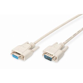 Digitus Cavo di prolunga VGA Monitor, tipo HD15 M/F, 3,0 m, 3CF, beige