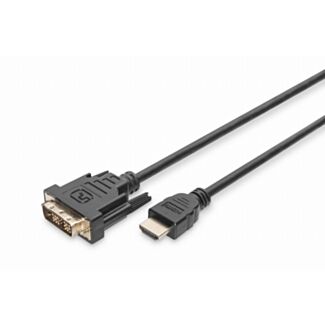 Digitus Cavo adattatore HDMI, tipo A-DVI(18+1) M/M, 2,0 m, Full HD, nero, DB-330300-020-S