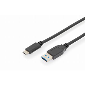 Digitus USB-C connection cable, USB 3.2 Gen2, USB-A to USB-C