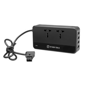 Tether Tools SDAC220 power extension 2 AC outlet(s) Indoor/outdoor Black