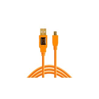Tether Tools CU5451 cavo USB USB 2.0 4,6 m USB A Mini-USB B 0,48 Gbit/s Arancione