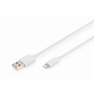 Digitus USB-A - Lightning data/charging cable, MFI certified, 2m