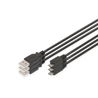 Digitus USB 2.0 charger cable set, type A - micro B