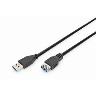 Digitus USB-A extension cable 3 m black USB 3.2