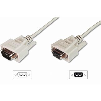 Digitus Data transfer extension cable, D-Sub9/St - D-Sub9/Bu