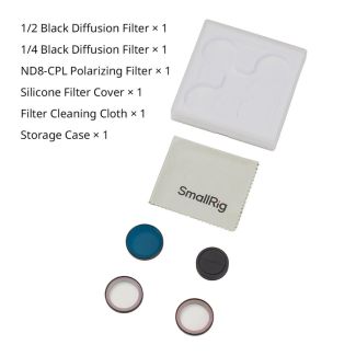 SmallRig 1/2 Black Diffusion & 1/4 Black Diffusion & ND8-CPL Polarizing Filter Kit for DJI Osmo Nano 5789