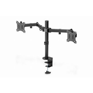Digitus Supporto a morsetto per due monitor 15-32", 2x 8 kg (max.), nero