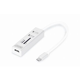Digitus USB Type-CTM OTG 3-Port HUB + Card Reader