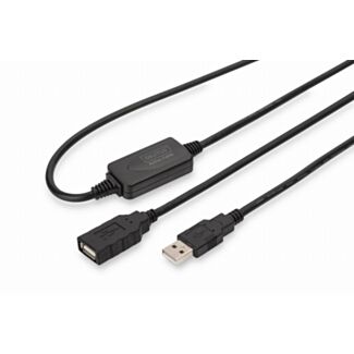 Digitus USB 2.0 Active Extension Cable 10 m black