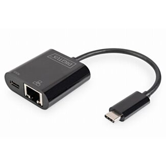 Digitus USB Type-CTM Gigabit Ethernet adapter with Power Delivery support