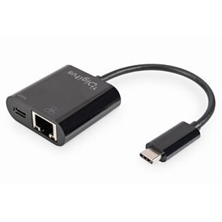 Digitus USB Type-CTM Gigabit Ethernet adapter with Power Delivery support