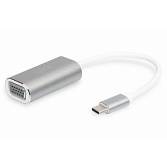 Digitus Adattatore VGA USB tipo-C 1080p, cavo 20 cm, scocca in alluminio