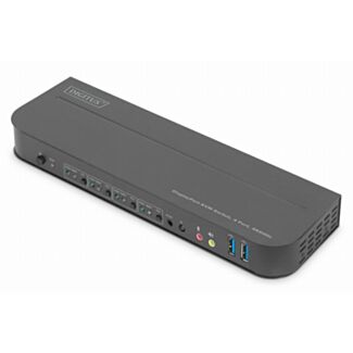 Digitus KVM Switch, 4-Port, 4K60Hz, 4 x DP in, 1 x DP/HDMI out