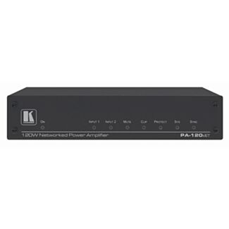 Kramer PA-120NET – 120 W 70/100 V or 2x60 W 8 Ω amplifier with Dante input
