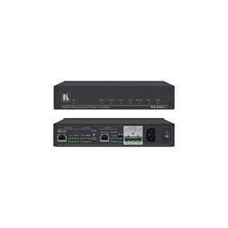 Kramer PA-240NET – 240 W 70/100 V or 2x120 W 8 Ω amplifier with Dante input