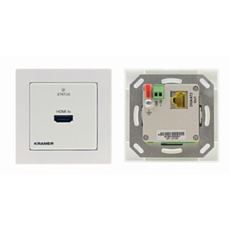 Kramer WP-871XR/EU-80/86(W) – 4K60 4:4:4 HDR HDMI wall-plate transmitter over DGKat 2.0, EU/UK white