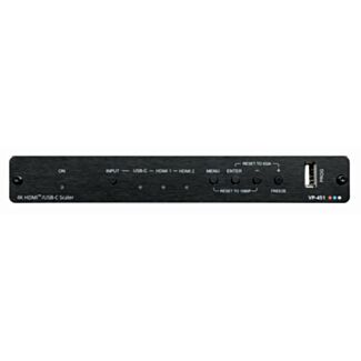 Kramer VP-451 – 18G 4K60 HDMI and USB-C switcher scaler with 60 W charging
