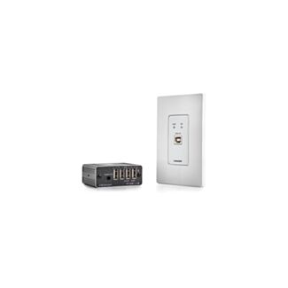 Kramer WP-2UT/R-KIT/US-D(W) – USB 2.0 extender kit with RS-232 and audio, US wall-plate transmitter
