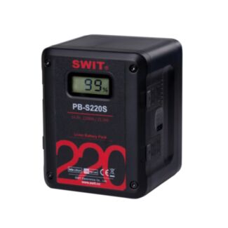 Swit PB-S220S – 220 Wh V-Mount battery with 4 D-Tap and USB