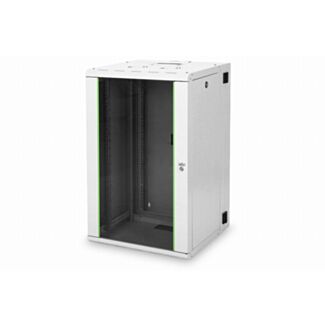 Digitus 20U wall mounting cabinet, Unique, 998x600x600 mm double sectioned, pivotable, grey
