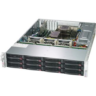 Supermicro SSG-620P-ACR12H server barebone Intel C621A LGA 4189 Rack (2U) Black, Silver