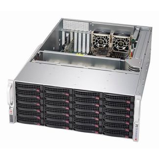 Supermicro SSG-640P-E1CR24L server barebone Intel C621A LGA 4189 Rack (4U) Black, Silver