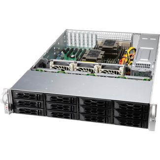 Supermicro CSE-LA26E1C4-R609LP computer case Rack Black, Grey 650 W