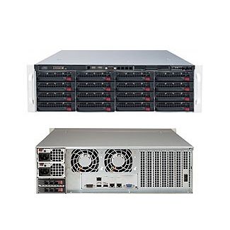 Supermicro 6038R-E1CR16L Intel® C612 LGA 2011 (Socket R) Armadio (3U) Nero