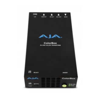 AJA ColorBox convertitore colore HDR/SDR in linea 12G-SDI e HDMI 2.0 con LUT AJA Color, Colorfront e NBCU