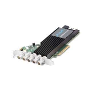 AJA Corvid 44 12G scheda PCIe 12G-SDI a 4 canali, staffa alta, con ventola, BNC